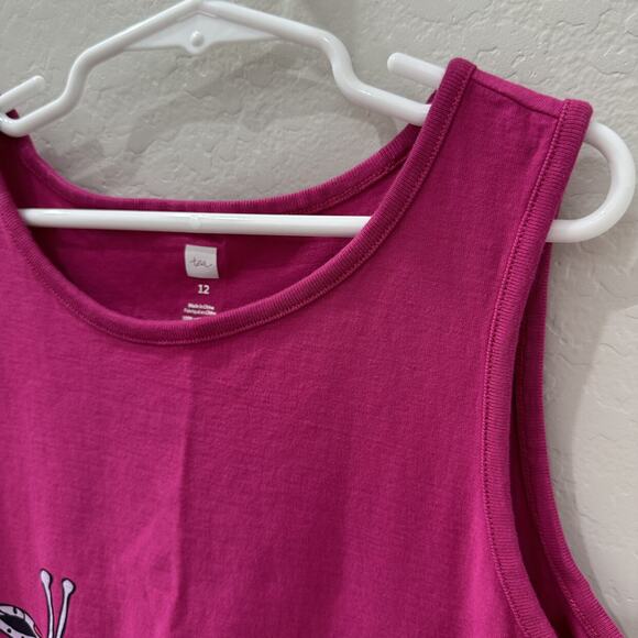 Tea Collection Hot Pink Giraffe Tank Dress - Picture 2 of 8